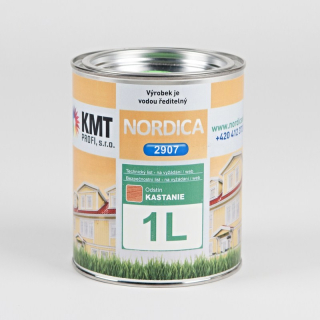 Teknos základ 2907 tónovaný Eiche Hell 9005 na dřevo 1,00 L