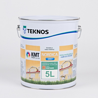 Teknos základ 2907 tónovaný Eiche Hell 9005 na dřevo 5,00 L