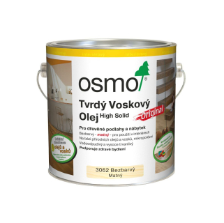 Osmo 3032 hedvábný polomat 2,5l tvrdý voskový olej bezbarvý